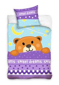 Sweet Dreams Teddy Bear Junior Påslakanset 100x135 cm - 100 procent bomull