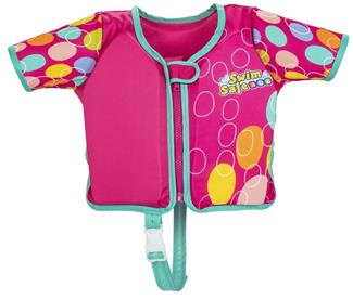 Swim Safe ABC Sim Träningsväst UPF 50+ m/ärmar, Skum 11-30 kg Pink