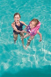 Swim Safe Uppblåsbar Väst Deluxe (tyg foder) 3-6 år, sjöjungfru-5