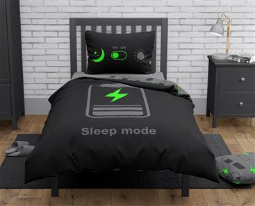Teenager Sleep Mode-sängkläder 140x200 cm – 100 procent bomull-3