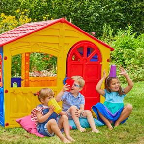 The House of Fun Lekstuga i plast, flerfärgad-2