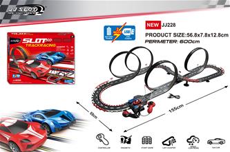 Thunder Track elektronisk racerbana 1:64 600 cm-2