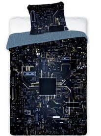 Tonårs-sängkläder Processor 140 x 200 cm – 100 % bomull