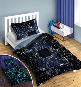 Tonårs-sängkläder Processor 140 x 200 cm – 100 % bomull-4