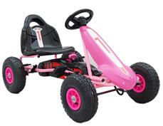 Top Racer Pedal Gokart till barn, Pink