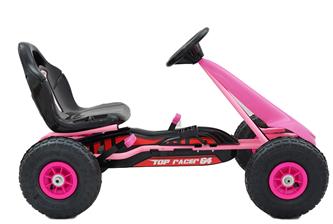 Top Racer Pedal Gokart till barn, Pink-2