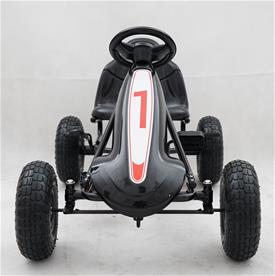 Top Racer Pedal Gokart till barn, Svart-3