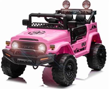 Toyota FJ Cruiser ELBil 12V m/4xmotor, 2.4G Fjärrkontroll Pink