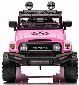 Toyota FJ Cruiser ELBil 12V m/4xmotor, 2.4G Fjärrkontroll Pink-2