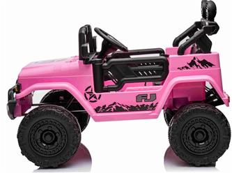 Toyota FJ Cruiser ELBil 12V m/4xmotor, 2.4G Fjärrkontroll Pink-3