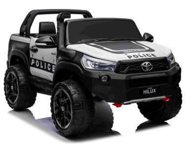 Toyota Hilux 24v Polis Elbil m/2x24V 240W motor + Lädersäte + Gummidäck-7