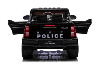 Toyota Hilux Elbil för barn 12v m/gummihjul + lädersäte + 2.4G-10