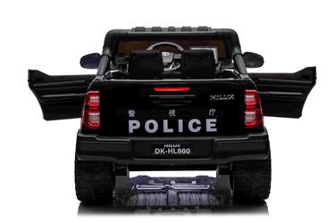 Toyota Hilux Elbil för barn 12v m/gummihjul + lädersäte + 2.4G-10