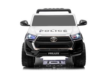 Toyota Hilux Elbil för barn 12v m/gummihjul + lädersäte + 2.4G-11