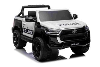 Toyota Hilux Elbil för barn 12v m/gummihjul + lädersäte + 2.4G-13