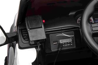 Toyota Hilux Elbil för barn 12v m/gummihjul + lädersäte + 2.4G-14