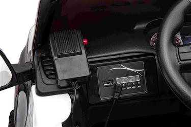 Toyota Hilux Elbil för barn 12v m/gummihjul + lädersäte + 2.4G-14