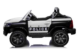Toyota Hilux Elbil för barn 12v m/gummihjul + lädersäte + 2.4G-2
