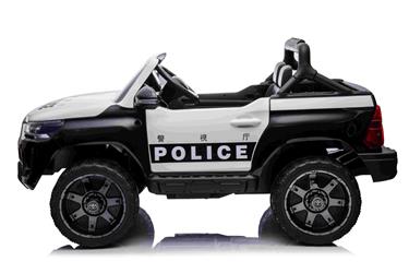 Toyota Hilux Elbil för barn 12v m/gummihjul + lädersäte + 2.4G-2