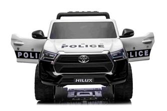 Toyota Hilux Elbil för barn 12v m/gummihjul + lädersäte + 2.4G-5