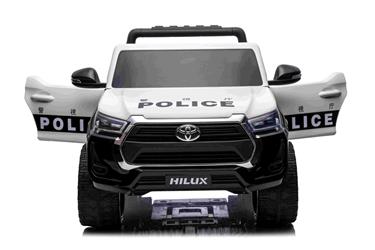 Toyota Hilux Elbil för barn 12v m/gummihjul + lädersäte + 2.4G-5