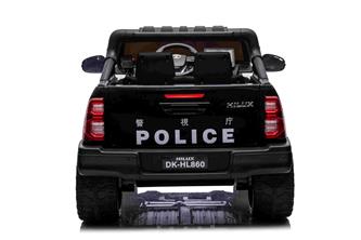 Toyota Hilux Elbil för barn 12v m/gummihjul + lädersäte + 2.4G-6