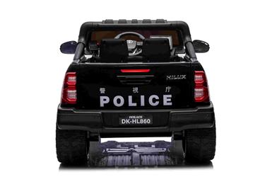 Toyota Hilux Elbil för barn 12v m/gummihjul + lädersäte + 2.4G-6
