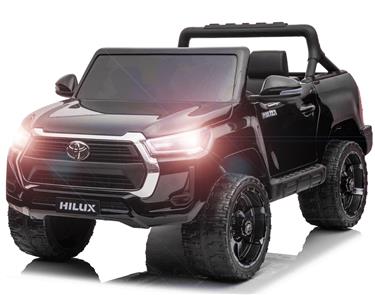 Toyota Hilux Elbil för barn XL m/2.4G + Gummihjul + Lädersäte + Litium