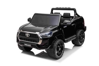 Toyota Hilux Elbil för barn XL m/2.4G + Gummihjul + Lädersäte + Litium-12