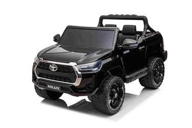 Toyota Hilux Elbil för barn XL m/2.4G + Gummihjul + Lädersäte + Litium-12