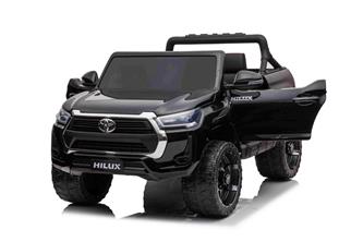 Toyota Hilux Elbil för barn XL m/2.4G + Gummihjul + Lädersäte + Litium-5