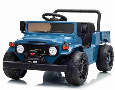 TOYOTA Land Cruiser FJ45 El pick-up för barn med elektrisk tipp Blå