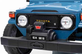TOYOTA Land Cruiser FJ45 El pick-up för barn med elektrisk tipp Blå-15