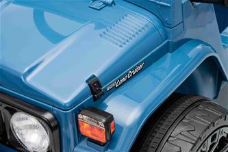 TOYOTA Land Cruiser FJ45 El pick-up för barn med elektrisk tipp Blå-17