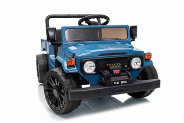 TOYOTA Land Cruiser FJ45 El pick-up för barn med elektrisk tipp Blå-3