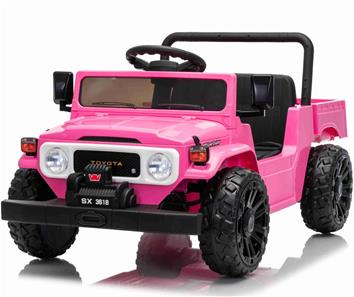 TOYOTA Land Cruiser FJ45 El pick-up för barn med elektrisk tipp Pink