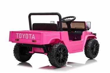 TOYOTA Land Cruiser FJ45 El pick-up för barn med elektrisk tipp Pink-10
