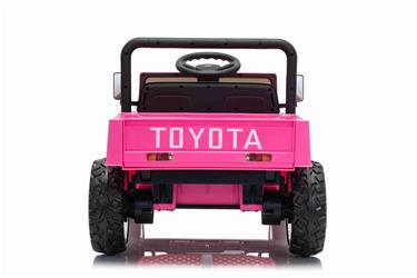 TOYOTA Land Cruiser FJ45 El pick-up för barn med elektrisk tipp Pink-11
