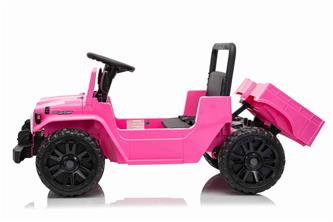 TOYOTA Land Cruiser FJ45 El pick-up för barn med elektrisk tipp Pink-12