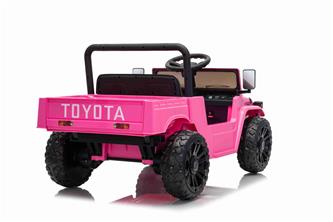 TOYOTA Land Cruiser FJ45 El pick-up för barn med elektrisk tipp Pink-4