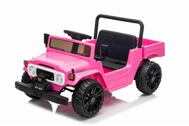 TOYOTA Land Cruiser FJ45 El pick-up för barn med elektrisk tipp Pink-6
