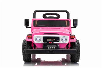 TOYOTA Land Cruiser FJ45 El pick-up för barn med elektrisk tipp Pink-7