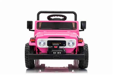 TOYOTA Land Cruiser FJ45 El pick-up för barn med elektrisk tipp Pink-7