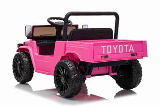 TOYOTA Land Cruiser FJ45 El pick-up för barn med elektrisk tipp Pink-9