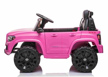 Toyota Tacoma El-Bil till Barn 12V  m/Lädersäte +2.4G Fjärrkontroll, Pink-5