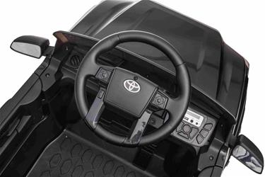 Toyota Tacoma El-Bil till Barn 12V  m/Lädersäte +2.4G Fjärrkontroll, Svart-10