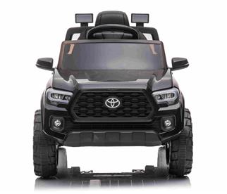 Toyota Tacoma El-Bil till Barn 12V  m/Lädersäte +2.4G Fjärrkontroll, Svart-5