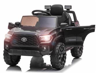 Toyota Tacoma El-Bil till Barn 12V  m/Lithium, Läder +2.4G, Svart