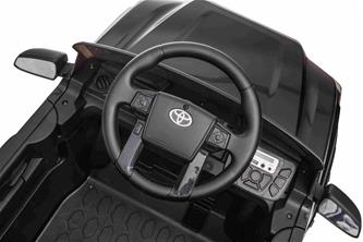 Toyota Tacoma El-Bil till Barn 12V  m/Lithium, Läder +2.4G, Svart-10