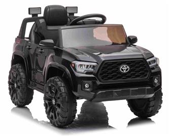 Toyota Tacoma El-Bil till Barn 12V  m/Lithium, Läder +2.4G, Svart-3
